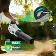 thumbnail image 4 of Litheli 20V Cordless Leaf Blower 350CFM 2-Speed Turbine Electric Blowing Leaf for Lawn Yard Road Car, with 4.0Ah Battery & Charger, 4 of 7