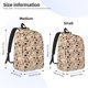 thumbnail image 2 of Disketp Wine Glasses print Canvas Backpack Lightweight Travel Daypack Student Rucksack Laptop Backpack-Medium, 2 of 5