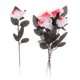 thumbnail image 2 of Flores artificiales para Halloween, accesorios decorativos para fotografía, bricolaje, un ramo de 5 flores blanco y rojo, 2 of 9