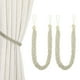 thumbnail image 1 of Uxcell 2 Pcs Sujetadores de Cortina, 58cm/23 Sujetadores de Cortina Trenzados, Elegante Cuerda para Cortinas, Beige, 1 of 7
