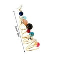 thumbnail image 4 of Xihbxyly Pendientes de Moda con Diseño de Cuentas de Universo Sinuoso, de Aleación de Oro Negro, Joyería Única y Llamativa, Ideal para Usar a Diario o Como Regalo para Ocasiones Especiales, Accesorio, 4 of 7