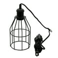 thumbnail image 6 of Industrial Hanging Pendant Light with Plug in Cord, Vintage Wire Cage Lamp for Kitchen Island Dining Room Farmhouse, 15 Cord with On Off Switch (Silver), 6 of 6