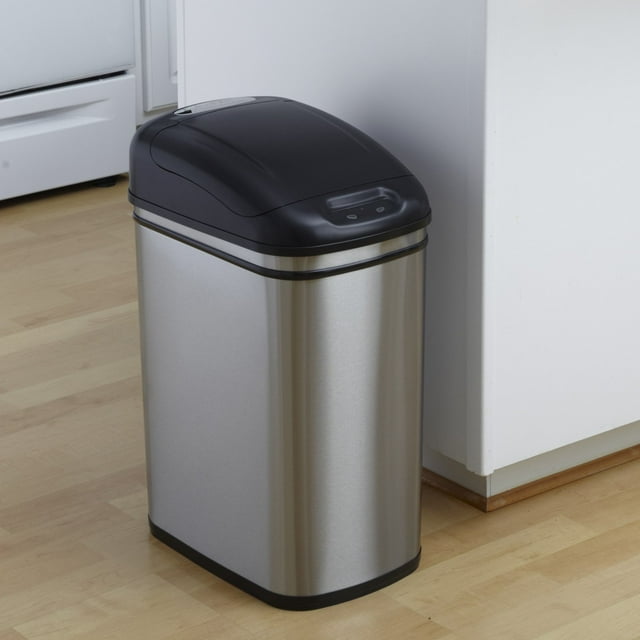 Nine Stars DZT301 Touchless Stainless Steel 7.9 Gallon Trash Can
