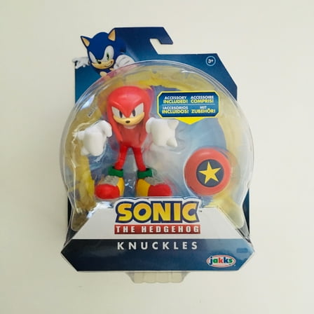 Sonic the Hedgehog Knuckles 4" Action Figure With Star Spring