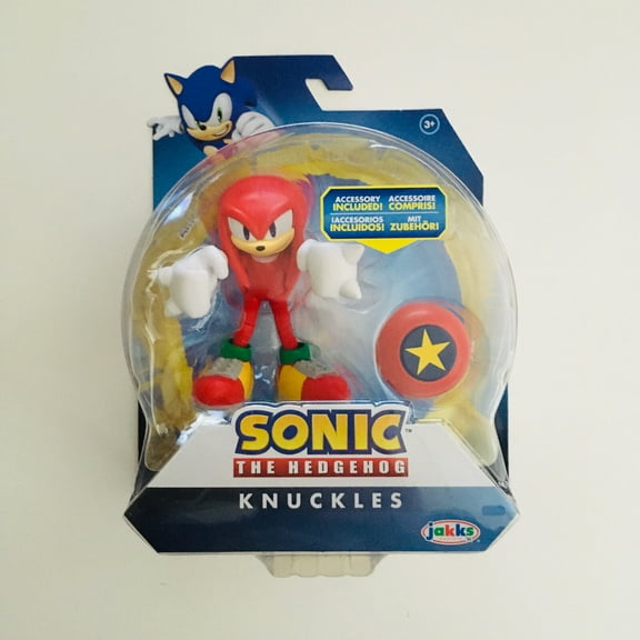 Sonic the Hedgehog Knuckles 4" Action Figure With Star Spring
