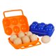 thumbnail image 3 of 1 x huevera de plástico portátil/caja de huevos para acampar y picnics (6 rejillas, color aleatorio) ER, 3 of 5