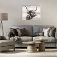 thumbnail image 3 of Stupell Industries Rustic Lodge Horned Highland Cow Gazing White Framed Giclee Art, 20 x 16, by Julia Frost, 3 of 8