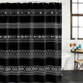 thumbnail image 3 of Black White Geometric Waterproof Fabric Shower Curtain,Modern Striped Plaid Abstract Art Waterproof Fabric Shower Curtain for Bathroom Curtains Bathtubs Shower Curtains with 12 Hooks Extra Long 72x84, 3 of 8