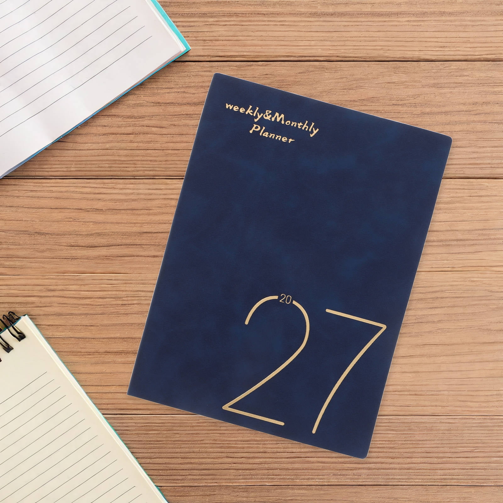 RENACLIPY 2027 Planner Book Blue for Daily Use with Flexible Scheduling Options