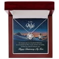 thumbnail image 4 of To My Wife I'd Choose You in a Hundred Lifetimes Infinity Knot Necklace Message Card, 4 of 7