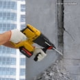 thumbnail image 6 of Yellow Cordless Rotary Hammer Drill 21V Brushless for Dewalt 20V Max Battery, 4-in-1 Rotary Hammer with Safety Clutch, 800W Equivalent for Concrete/Masonry/Wood/Metal, 5 Drills & Gloves Included, 6 of 20