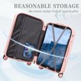 thumbnail image 2 of Holaki Luggage Set 3 Piece,Suitcase with Spinner Wheels,Carry on Suitcase,Cup Holder Easy Travel for Men and Women,ABS Spinner Wheel Luggage,Carry on Suitcase,with Cup Holder & USB Port,20/24/28in, 2 of 21