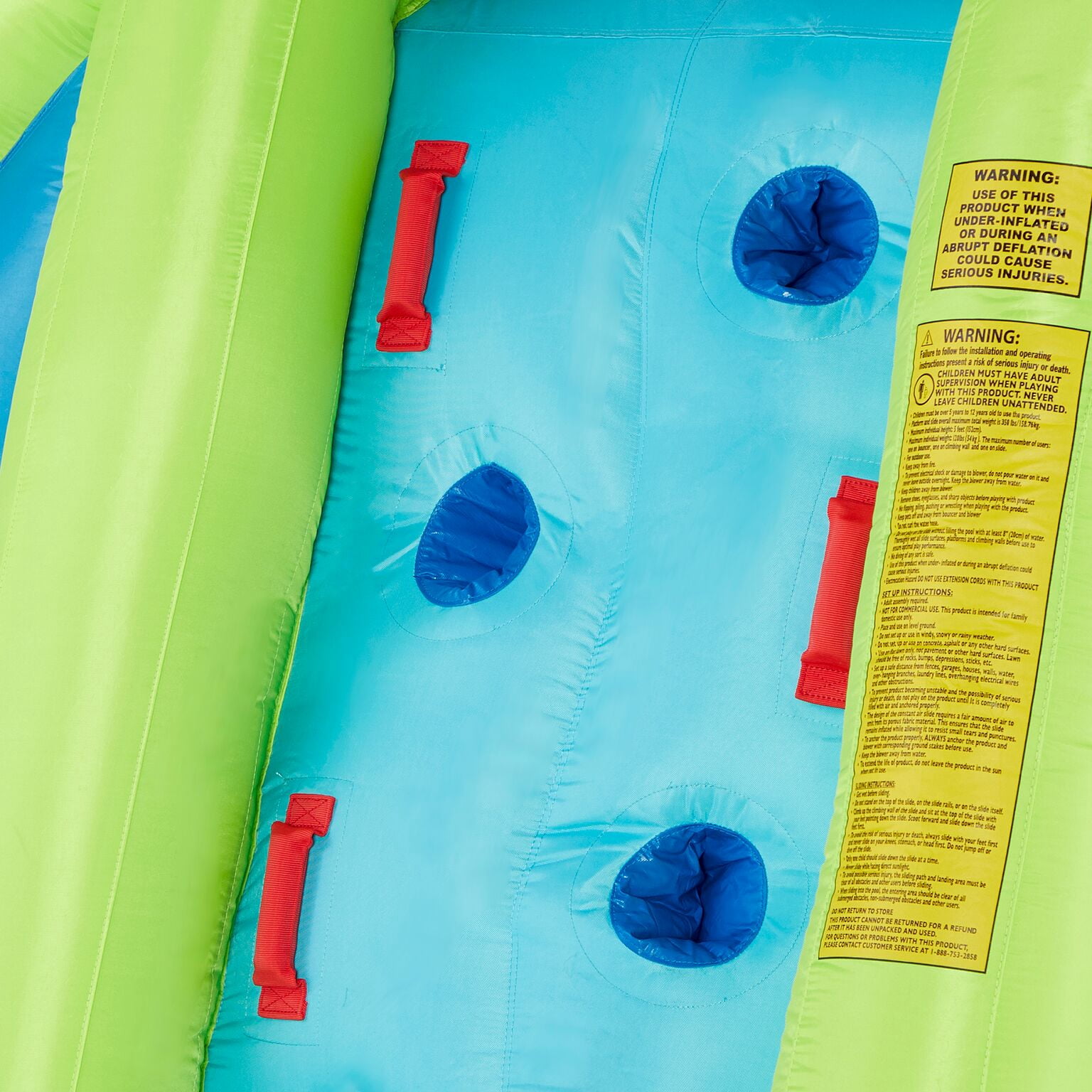 kahuna mega blast inflatable backyard kiddie pool and slide water park