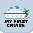 thumbnail image 4 of Inktastic My First Cruise with Cruise Ship and Palm Trees Boys or Girls Baby Bib, 4 of 4