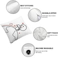 thumbnail image 4 of BANET  You're Notes of My Heart's Melody  PillowcasesGifts for Him and Her Music Note Gifts for  Love Pillowcases for Anniversary Valentine's Day Wedding White, 4 of 5