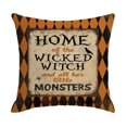 thumbnail image 2 of Toystoory Funda de almohada decorativa, decoración de Halloween, funda de almohada acogedora con patrón de calabaza, funda de cojín cuadrada para sofá, Decoración del hogar ocho SXYM42 Toystoory HA060851-08B, 2 of 6