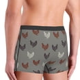 thumbnail image 6 of Cauagu Rooster Print Boxer Briefs for Men,Comfortable Breathable Men's Underwear Moisture Wicking Underpants -X-Large, 6 of 8