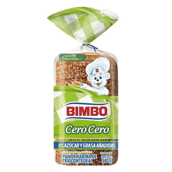 Pan Bimbo cero cero 340 g