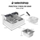 thumbnail image 2 of SELECTHSOP Freidora Electrica Doble de Aceite Cilindro Sencillo Acero Inoxidable Temperatura Ajustable Freidoras Industriales Electronica para Papas a la Francesa Pollo Frito Negocios (Doble), 2 of 7