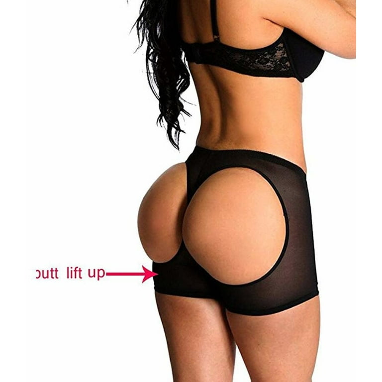 Women Butt Lifter Body Shaper Tummy Control Panties Enhancer Underwear  Shapewear(Black S) 