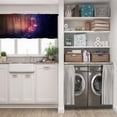 thumbnail image 3 of LALILO Kitchen Curtain Valance Deep Space Light Years Space Rod Pocket Window Curtain 52"x 18" Set of 2, 3 of 7