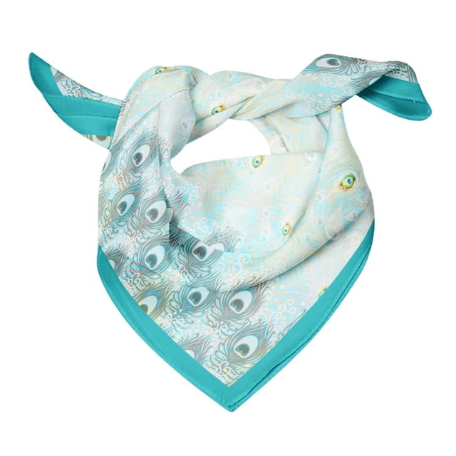 Bimba Cotton Voile Rectangular Printed Scarf Women Wrap Bandanas-40 x 40 Inches