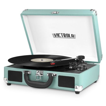 Victrola Bluetooth Suitcase Record Player with 3-speed