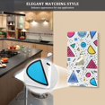 thumbnail image 5 of Yayeee Duplex Wall Plate 1-Gang 4.5"x2.7" Home Receptacle Light Switch Decorative Outlet Cover, Red Retro Pattern, 5 of 7