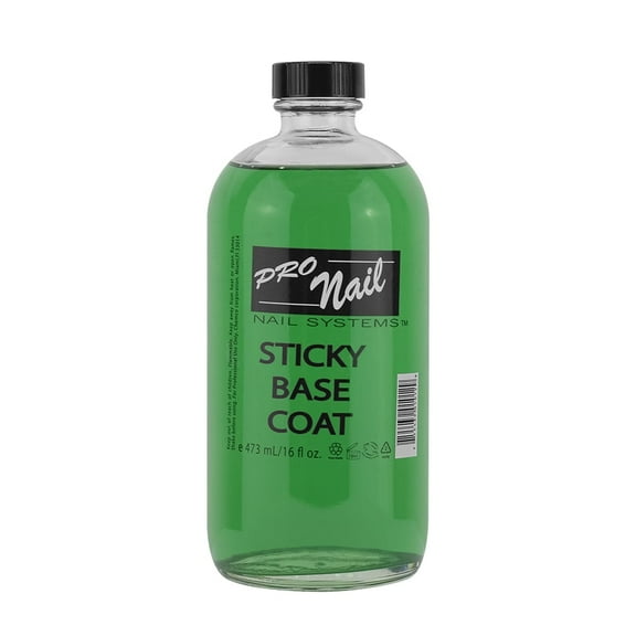 Pro Nail Sticky Base Coat - Long-Lasting Adhesion, Secure Nail Polish - 16 Oz