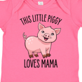 thumbnail image 4 of Inktastic This Little Piggy Loves Mama- cute Boys or Girls Baby Bodysuit, 4 of 5