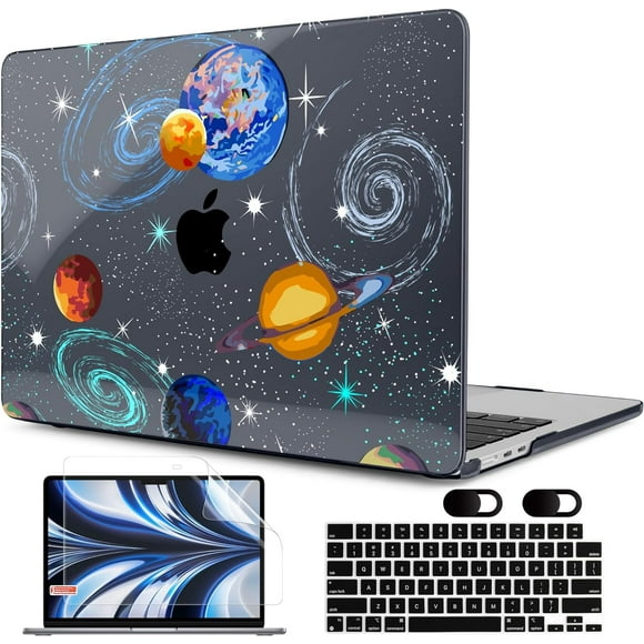 for MacBook Air M3 M2 Case 2024 2022,Fit Model A3113 A2681,Clear Case for MacBook Air 13.6 inch, Laptop Hard