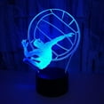 thumbnail image 2 of YSITIANNA Volleyball Player Pattern, 3D Illusion Lamp, 3D Night Light 3D LED Novelty Birthday Holiday Light Gift Touch Remote Control Toy STNL#077, 2 of 8