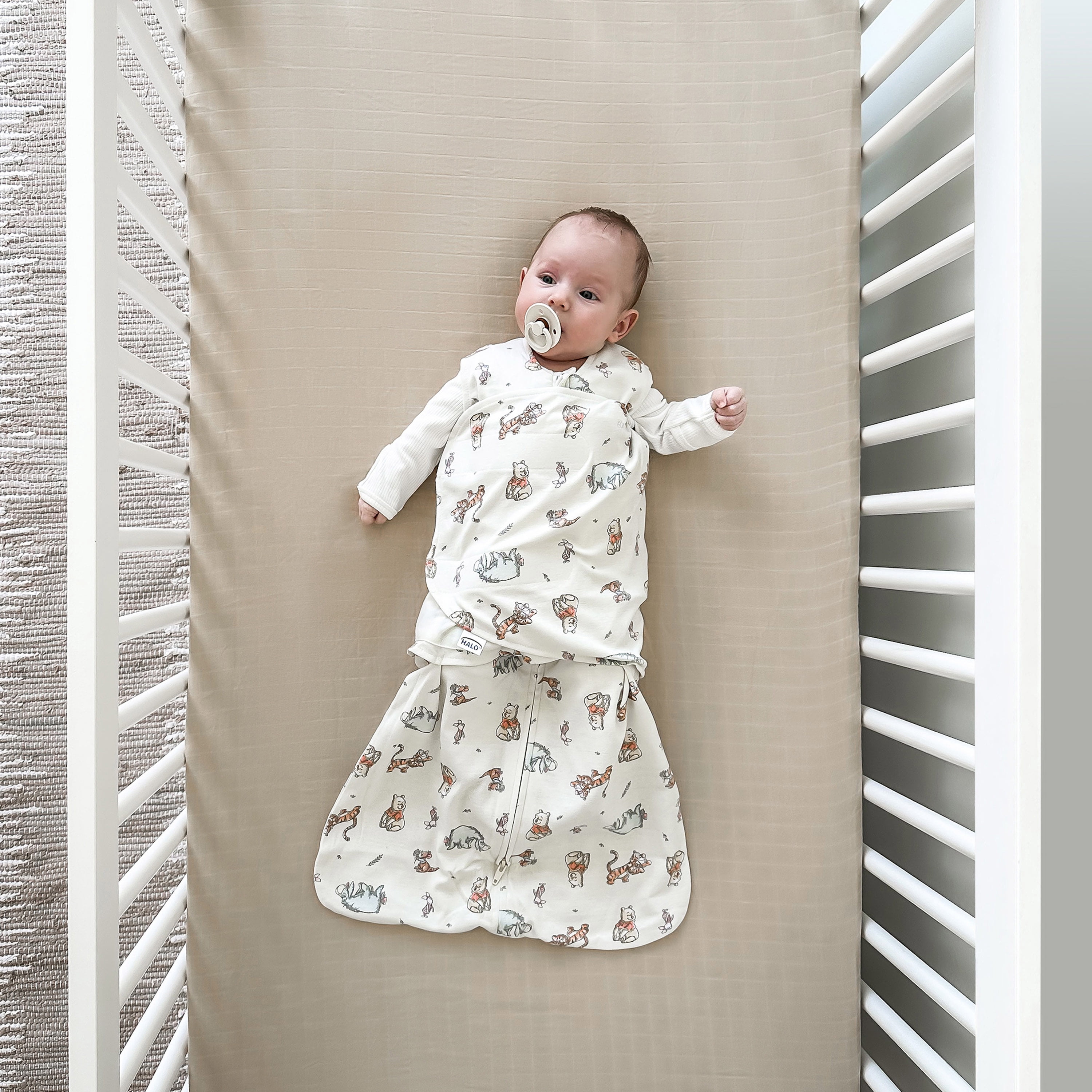 HALO® SleepSack® Swaddle - Cotton - Winnie Frolic, Small, 1 pack
