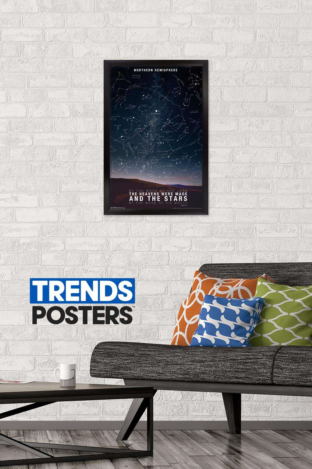 The Stars Wall Poster, 14.725" x 22.375", Framed