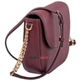 thumbnail image 2 of Michael Kors Mott Pebbled Leather Dome Crossbody - Oxblood, 2 of 3