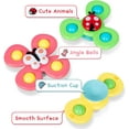 thumbnail image 4 of 3-PCS Suction Cup Spinning Top Toy - Baby Gifts Idea, 4 of 5