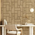 thumbnail image 3 of Wood Textured Wallpaper, Cream Luxury Wallcovering Roll: 41.7”W x 614”H- 177.80 sq ft, 3 of 6