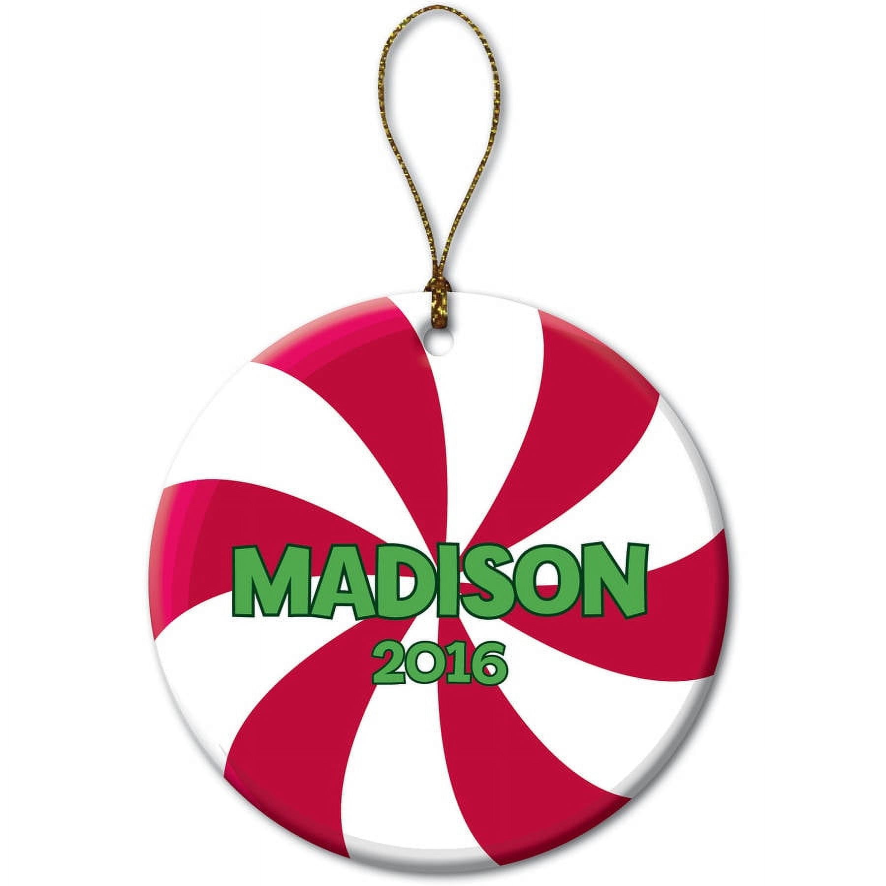 Personalized Christmas Ornament - Peppermint Candy