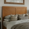 thumbnail image 3 of AFI Berkshire Queen Solid Wood Low Profile Platform Bed, Light Toffee, 3 of 9