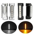 thumbnail image 3 of Miulika Pair Motorcycle Highway Bar Bright White Turn Amber LED Driving Light Kit, 3 of 9
