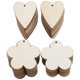 thumbnail image 3 of Pendientes De Madera Al Por Mayor, Pendientes Ahuecados 100 Uds. Pendientes De Madera Para Mujer, Para Hacer Joyería DIY, Colgante Artesanal Hecho A Mano Fyydes Wooden Crafts, 3 of 8