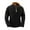 01 Black, variant on zfwon Men's Thermal Fleece Sweatshirts 1/4 Zip Pullover Long Sleeve Solid Color Jumpers Vintage Warm Stand Collar Pullover Outdoor Windproof Sport Sweatshirts Fall Winter