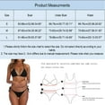 thumbnail image 3 of Cathalem Bikini Sets for Women Trendy Bikini Sets for Women Bikini Bathing Suits 2 Piece Swimsuit(Red,S), 3 of 4