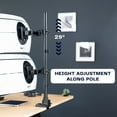 thumbnail image 3 of VIVO Dual Ultrawide Monitor Extra Tall Desk Mount for Computer Screens to 49", 3 of 8