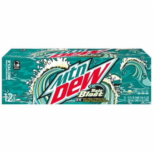 2X - Mountain Dew Baja Blast Soda Cans-12 pk / 12 oz