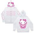thumbnail image 3 of Hello Kitty Hello Kitty KT Gato Dibujos animados Enmascarado Cremallera Sudadera de Halloween Impresión digital 3D, 3 of 4