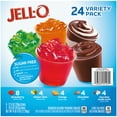 JellO SugarFree Variety Cups Gelatin & Pudding, 24 ct (Strawberry, LemonLime, Orange