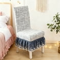 thumbnail image 5 of Uxgjfwu Full Coverage Jacquard Hotel Style Chair Cover, Thickened Elastic One-Piece Dining Chair Cover, Skirt Design Seat Protector for Home Decoration and Furniture, 5 of 6