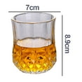 thumbnail image 2 of Radiant Refraction Details Crystal Glass, Creative Classical Design Thick Side And Sturdy Base Shot Glasses, Multipurpose Beverage Holding For Home Bar (6 Pieces), 2 of 7