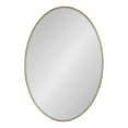 thumbnail image 1 of Kate and Laurel Elmora Glam Oval Ornate Wall Mirror, 23 x 32, Gold, Rounded Bathroom Mirror with Beveled Edge for Use as Vertical or Horizontal Mirror, 1 of 8